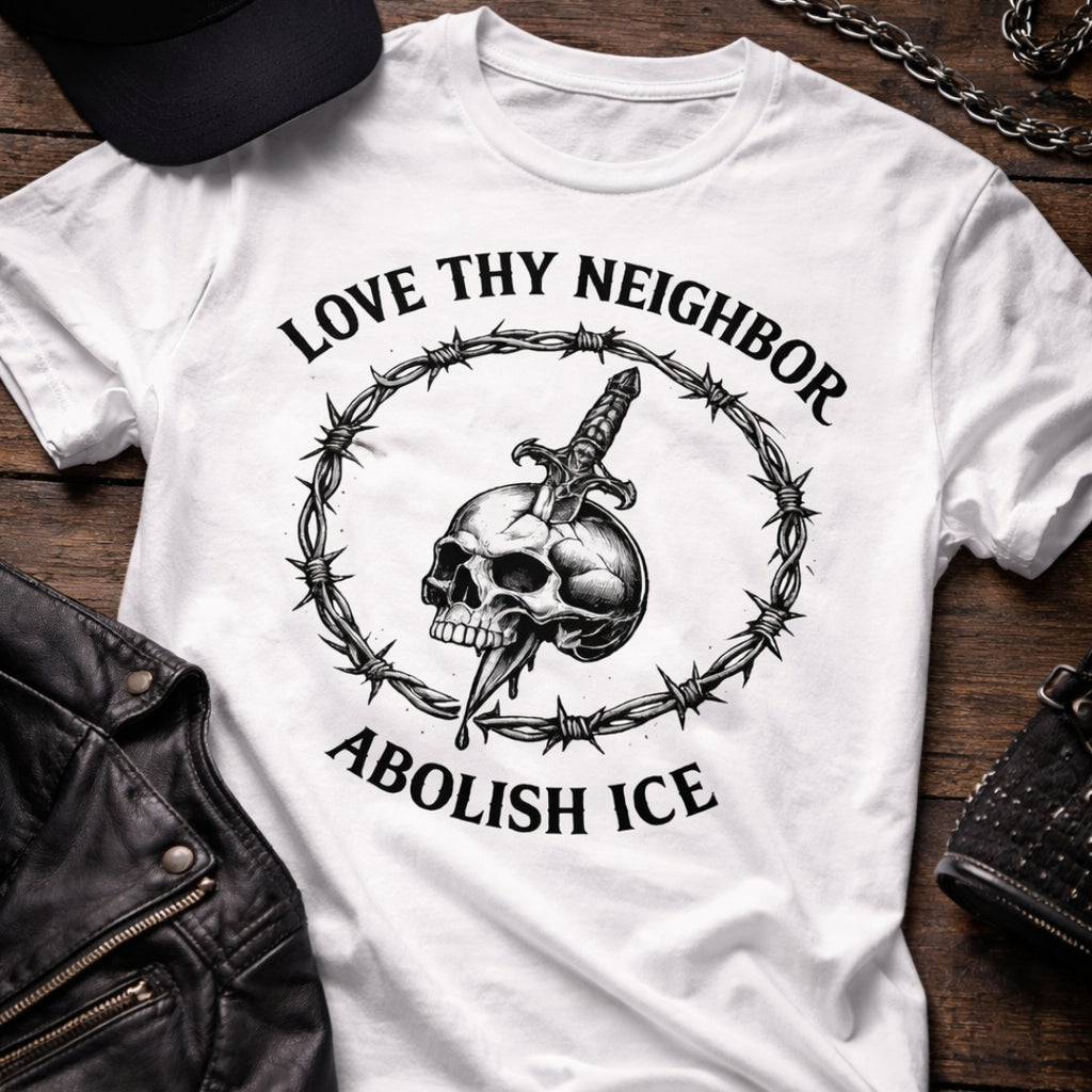 Love Thy Neighbor, Abolish ICE T-Shirt